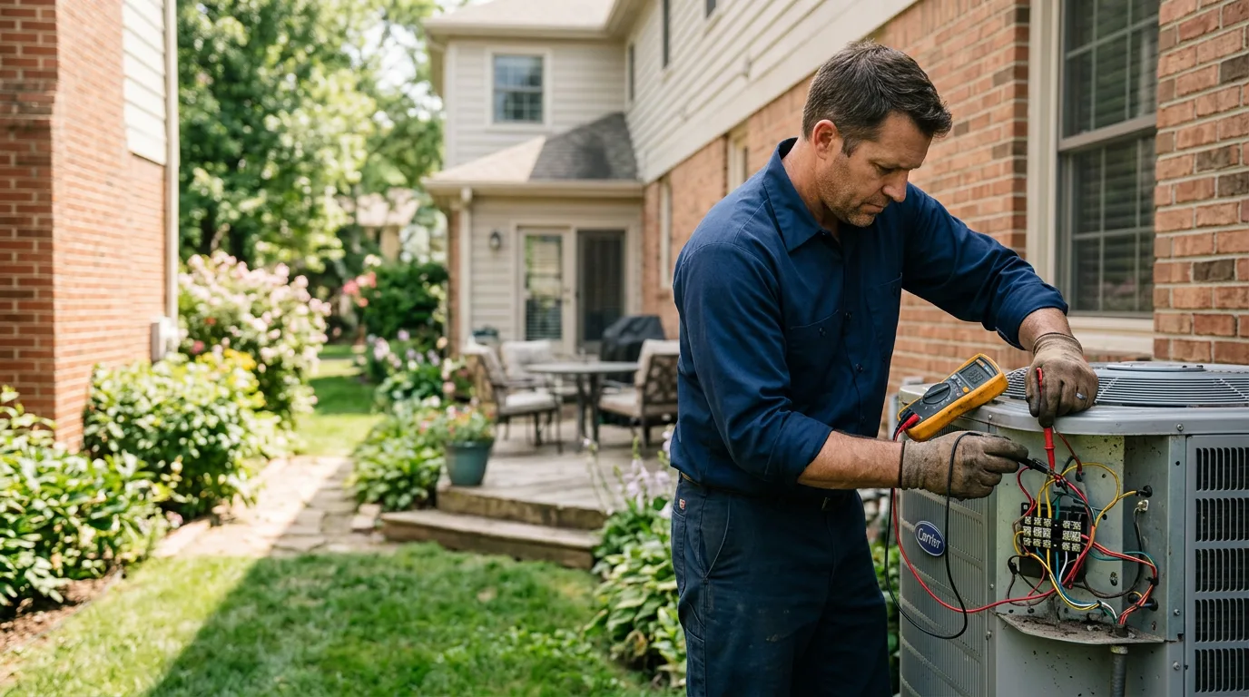 HVAC technician working near Broken Bow, NE